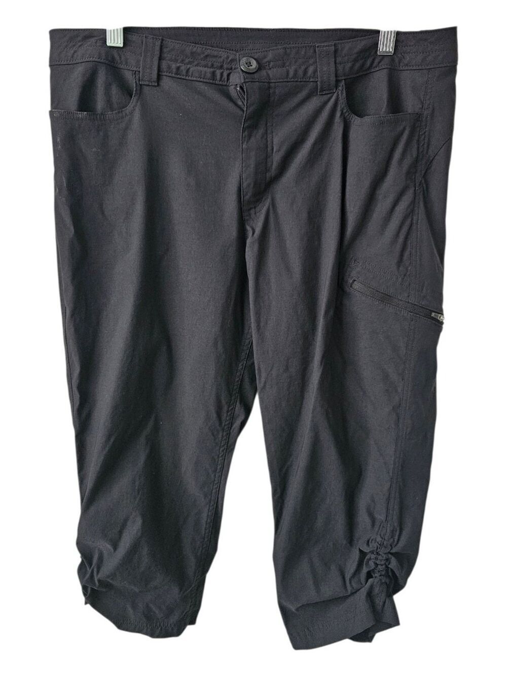 Eddie Bauer Black Capri Hiking Pants Size 14